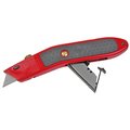 The Brush Man Ergonomic Quick-Change Utility Knife, Rubber Grips, 6PK KNIFE-RETR-HD